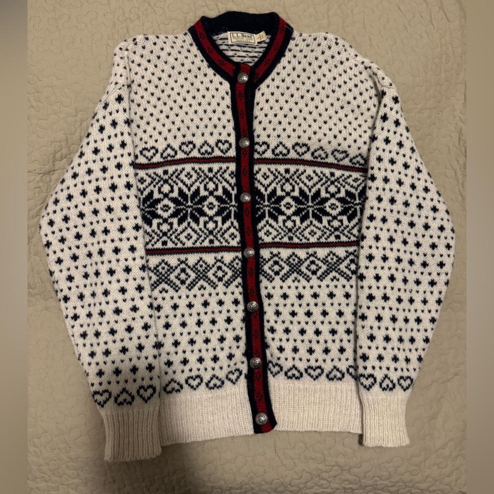 Vintage L.L. Bean Wool Cardigan